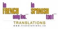 in French only inc. / in Spanish too !