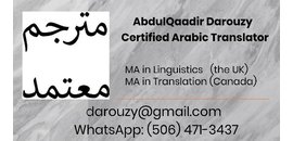 Certified Arabic Translator